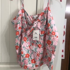 Free Assembly flower tank top